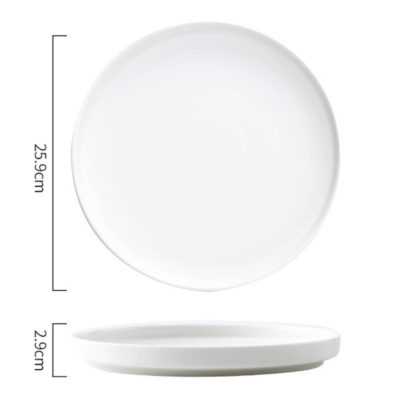 Stoneware Dinner Plate - Serving plate, rice plate, ceramic dinner plates| Plates for dining table & home decor