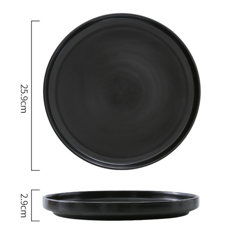 Stoneware Dinner Plate - Serving plate, rice plate, ceramic dinner plates| Plates for dining table & home decor