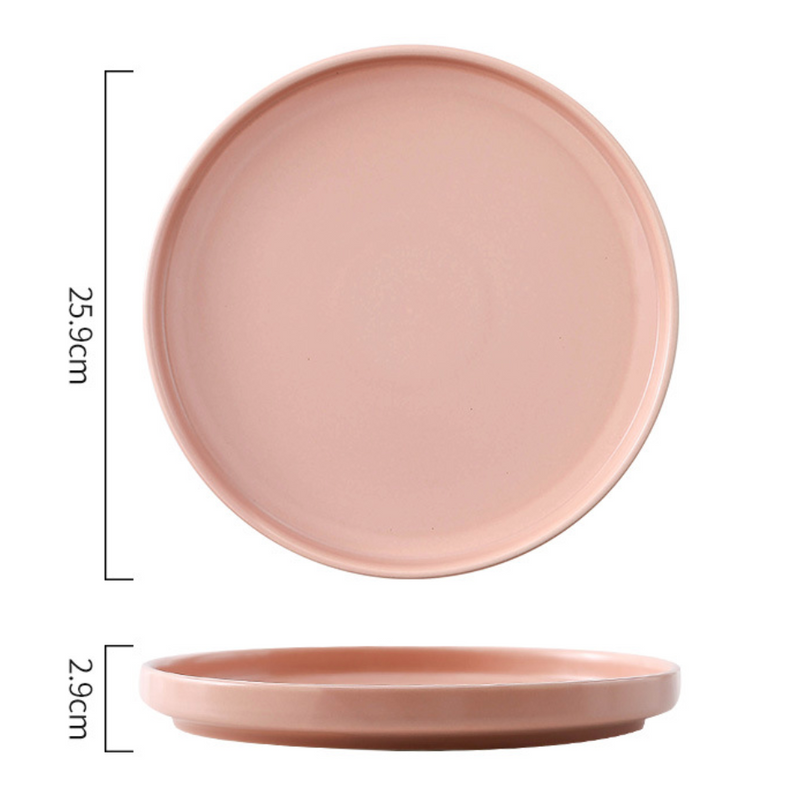 Stoneware Dinner Plate - Serving plate, rice plate, ceramic dinner plates| Plates for dining table & home decor