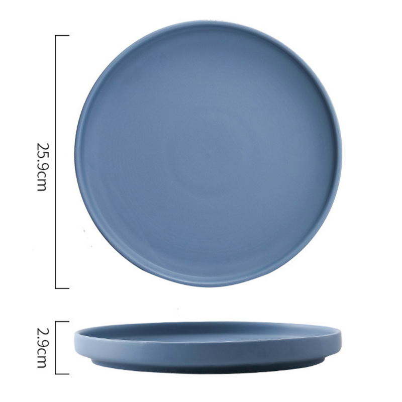 Stoneware Dinner Plate - Serving plate, rice plate, ceramic dinner plates| Plates for dining table & home decor