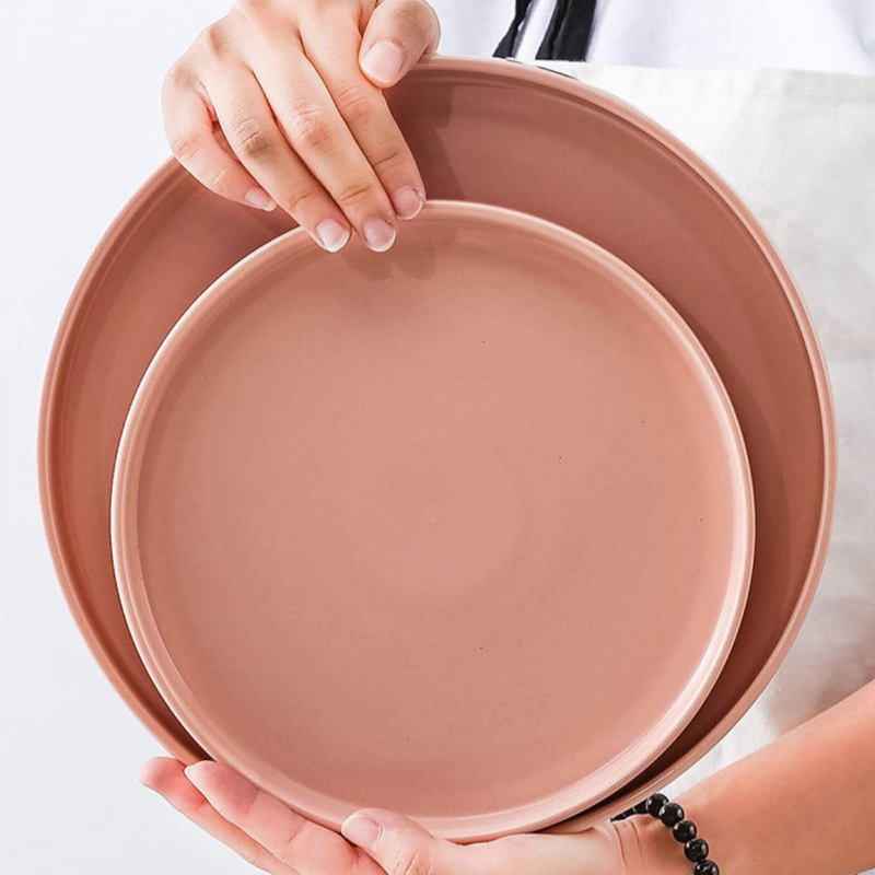 Stoneware Dinner Plate - Serving plate, rice plate, ceramic dinner plates| Plates for dining table & home decor