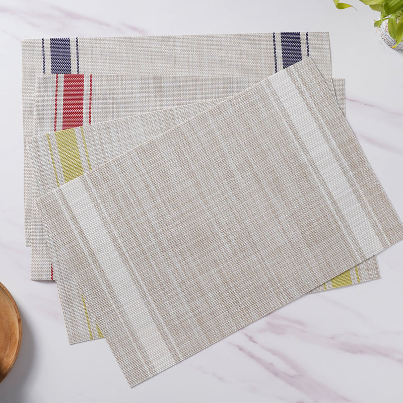Striped Table Mat Set