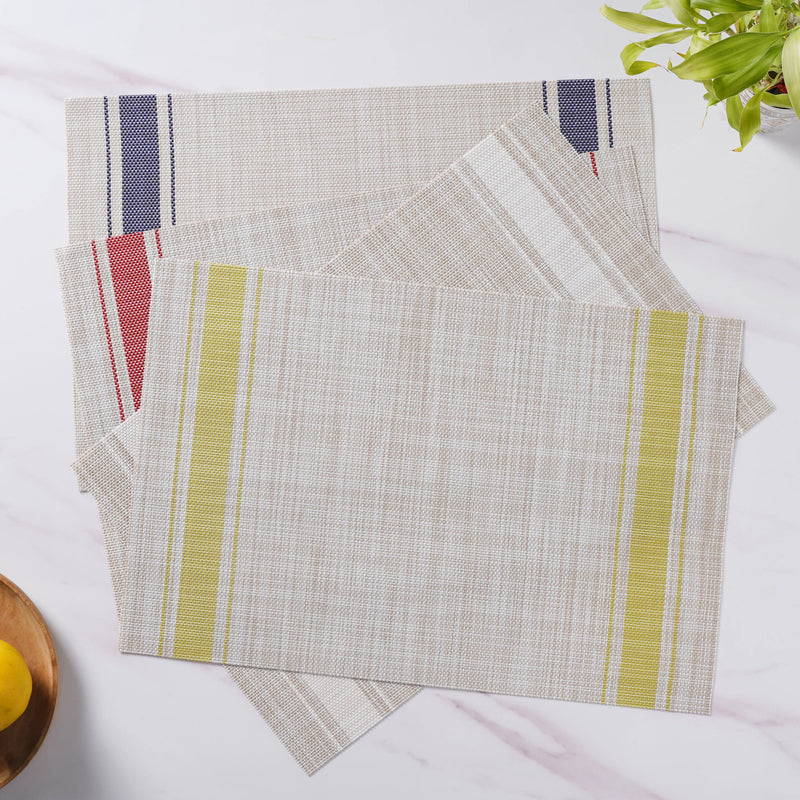 Striped Table Mat Set