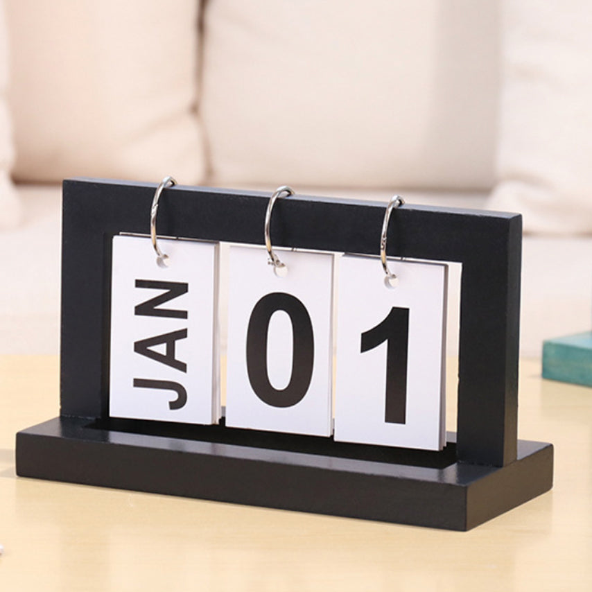 Wooden Table Calendar