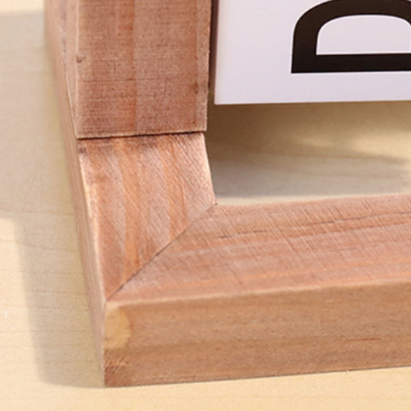 Wooden Table Calendar