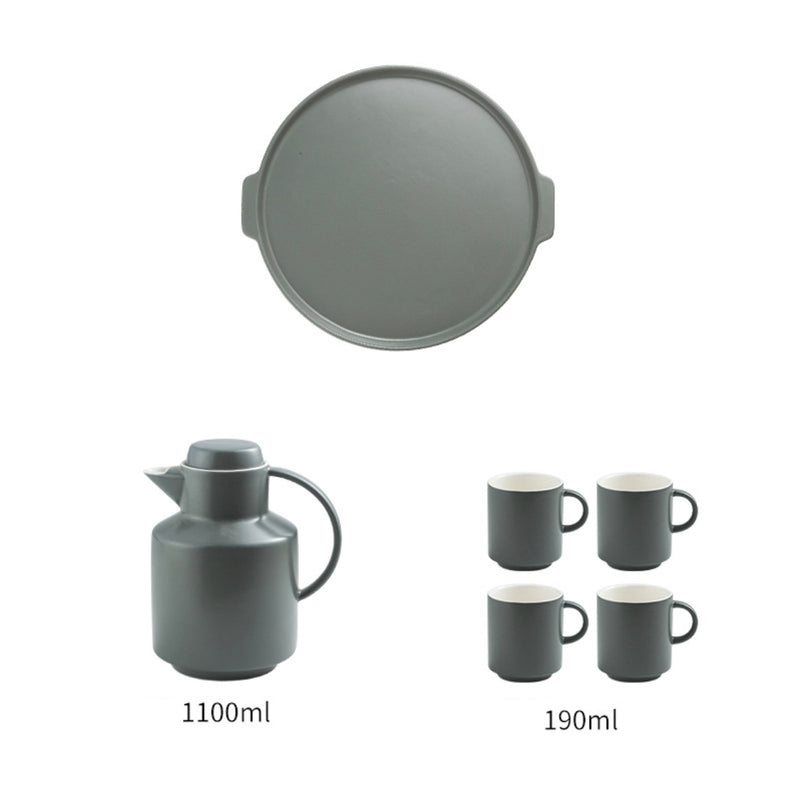 Tea Serving Set Grey - Tea cup set, tea set, teapot set | Tea set for Dining Table & Home Decor