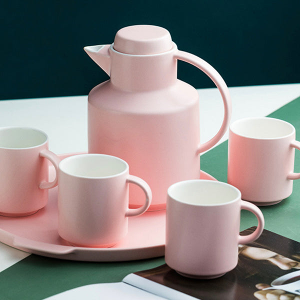 Tea Serving Set Pink - Tea cup set, tea set, teapot set | Tea set for Dining Table & Home Decor