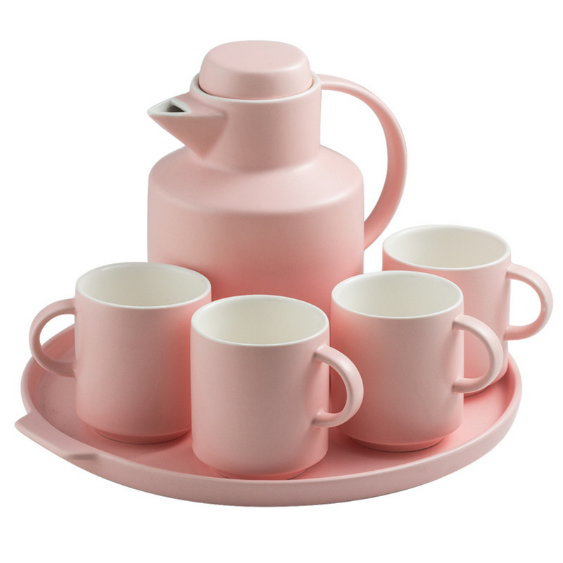 Tea Serving Set Pink - Tea cup set, tea set, teapot set | Tea set for Dining Table & Home Decor