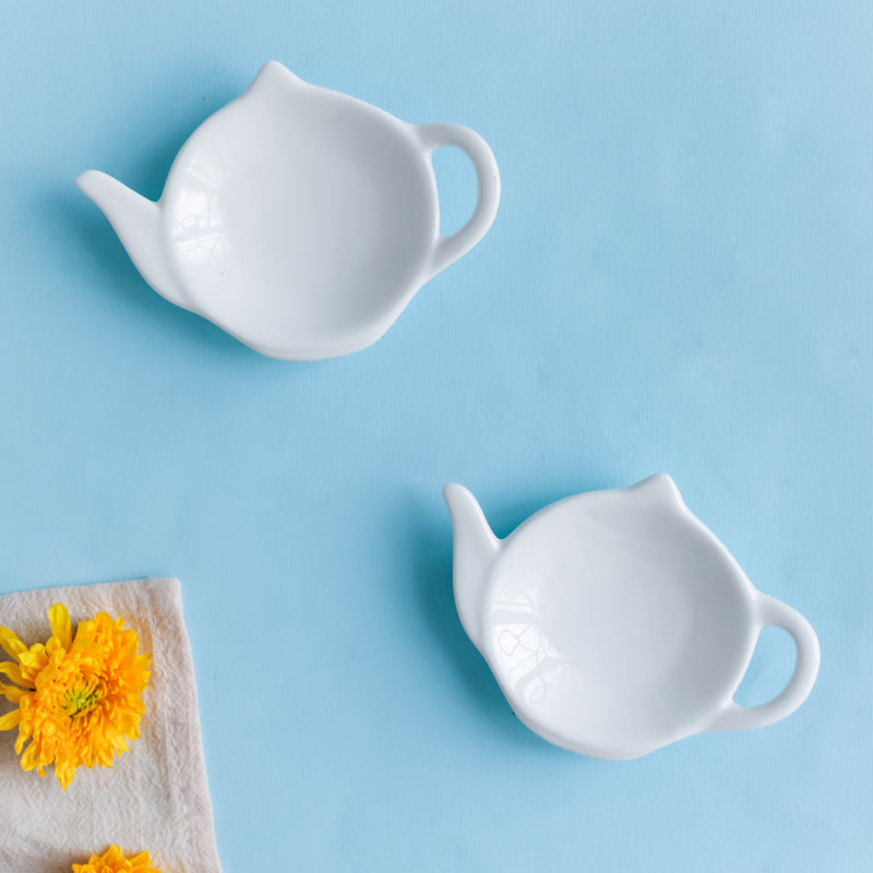 Tea Plate Set of 2 - Serving plate, small plate, snacks plates | Plates for dining table & home decor