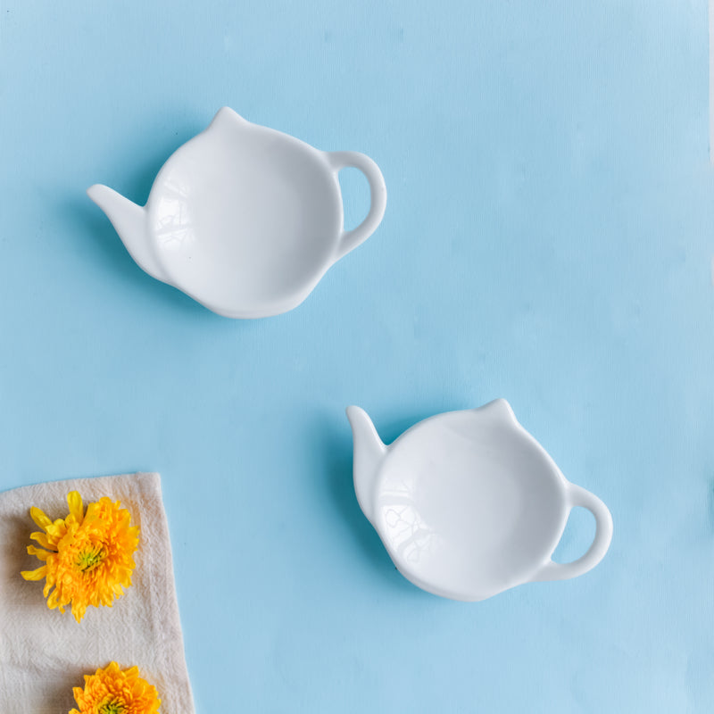 Tea Plate Set of 2 - Serving plate, small plate, snacks plates | Plates for dining table & home decor