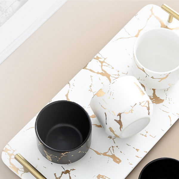 Tea Set With Tray - Tea cup set, tea set, teapot set | Tea set for Dining Table & Home Decor