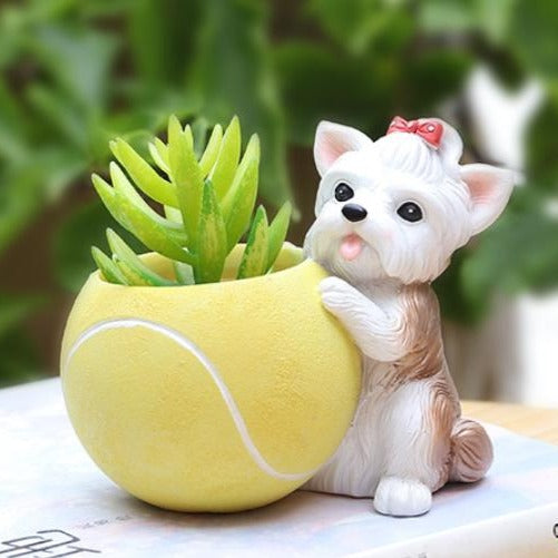 Tennis Ball Planter - Indoor planters and flower pots | Home decor items