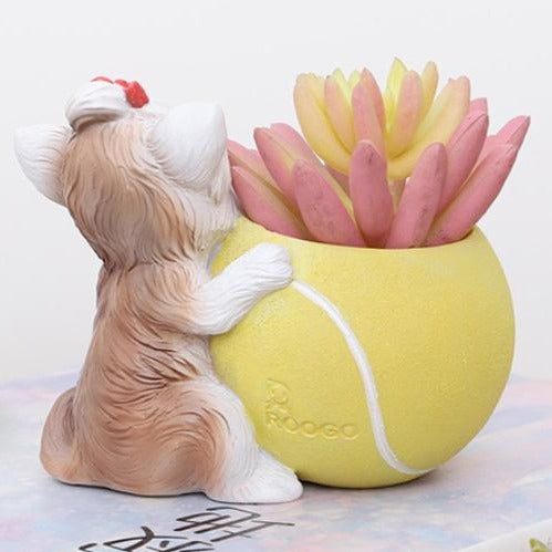 Tennis Ball Planter - Indoor planters and flower pots | Home decor items