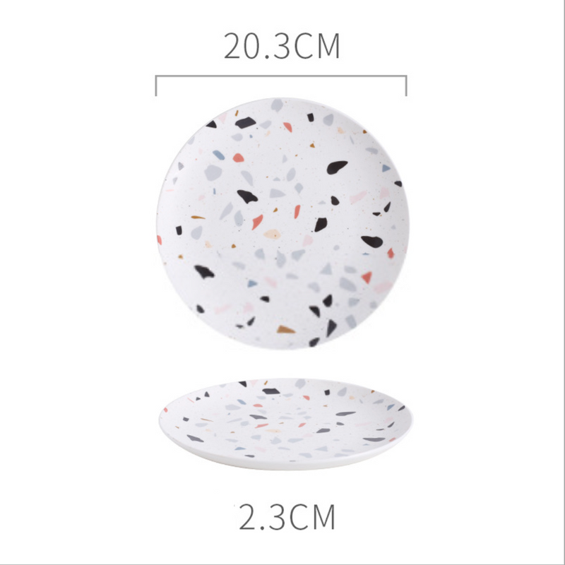 Terrazzo Starter Plate - Serving plate, snack plate, dessert plate | Plates for dining & home decor