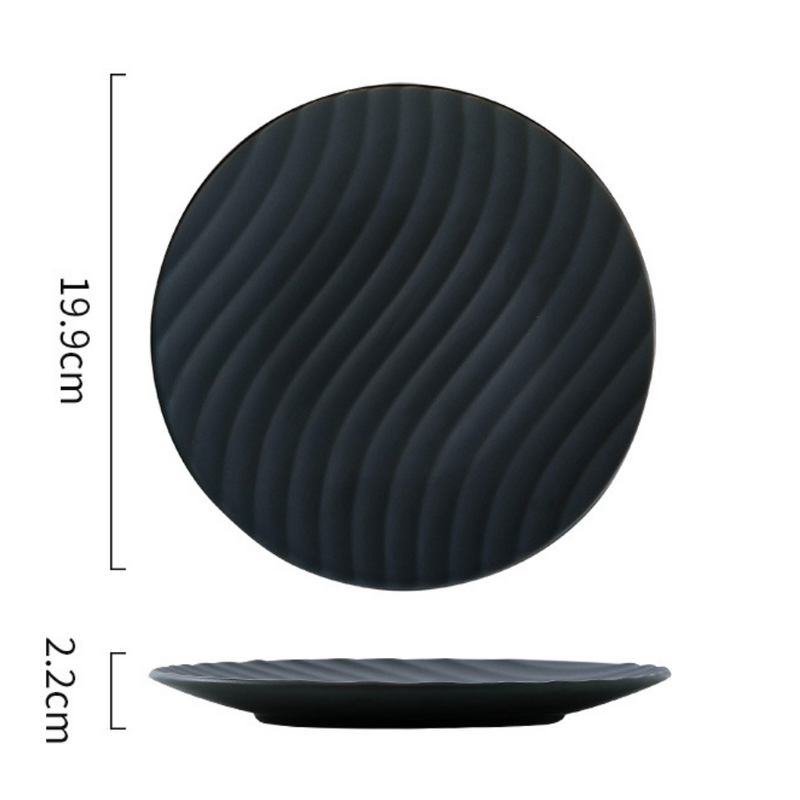 Textured Plate - Serving plate, snack plate, dessert plate | Plates for dining & home decor