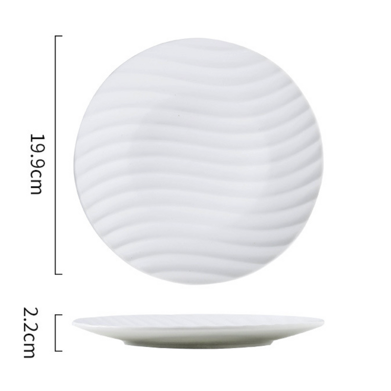 Textured Plate - Serving plate, snack plate, dessert plate | Plates for dining & home decor