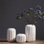 Textured Vase Small - Flower vase for home decor, office and gifting | Home decoration items