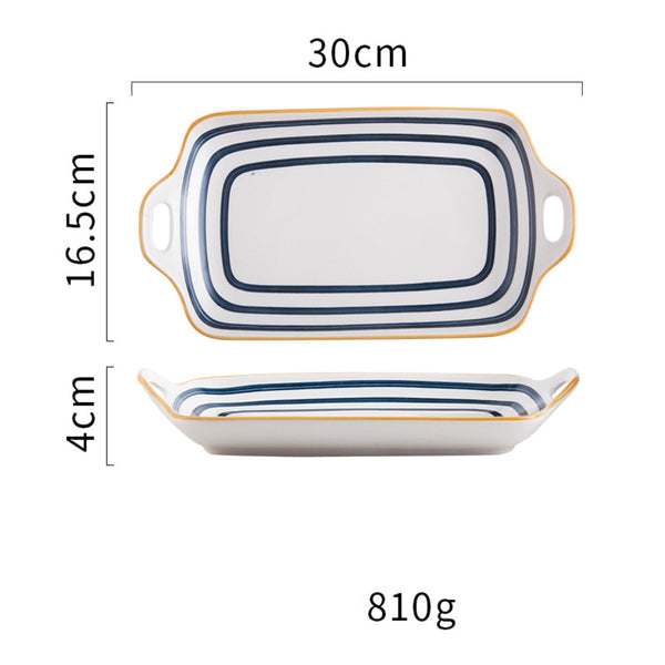 Ceramic Tray Nitori - Ceramic platter, serving platter, fruit platter | Plates for dining table & home decor