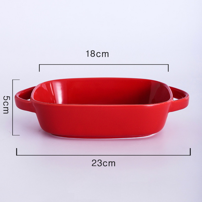Ceramic Baking Tray With Handles - Baking Dish