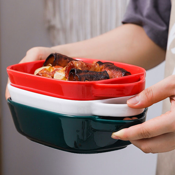 Ceramic Baking Tray With Handles - Baking Dish