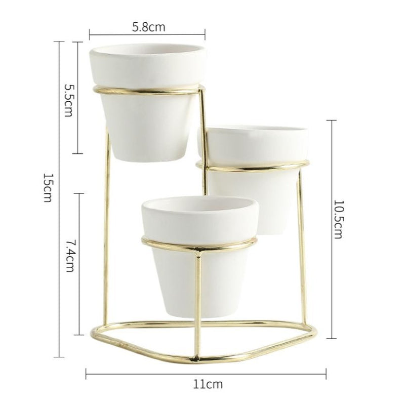 Planter Set of 3 - Indoor plant pots and flower pots | Home decoration items