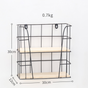 Two Tier Metal Shelf - Wall shelf and floating shelf | Shop wall decoration & home decoration items