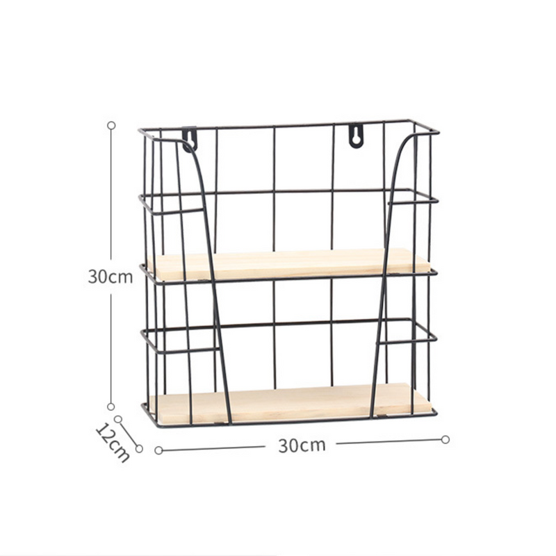 Two Tier Metal Shelf - Wall shelf and floating shelf | Shop wall decoration & home decoration items