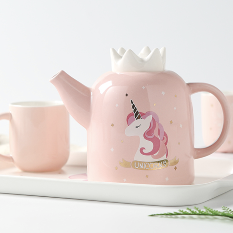 Unicorn Tea Set - Tea cup set, tea set, teapot set | Tea set for Dining Table & Home Decor