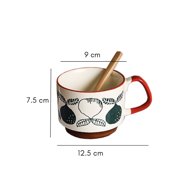 Turnip Multicolour Mug- Mug for coffee, tea mug, cappuccino mug | Cups and Mugs for Coffee Table & Home Decor
