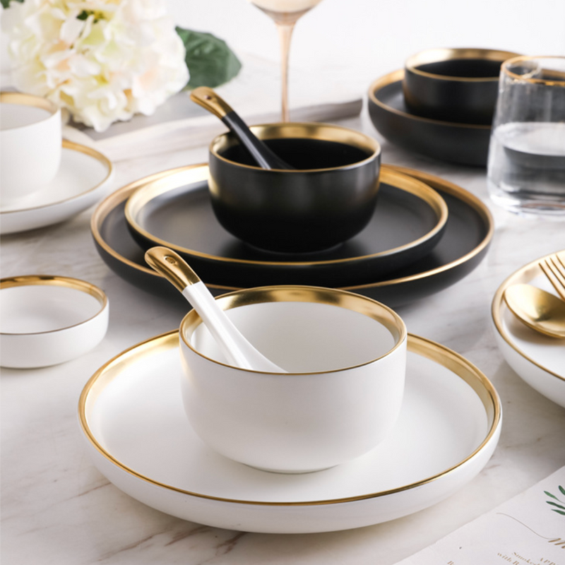 VERA White Plates - Serving plate, snack plate, dessert plate | Plates for dining & home decor