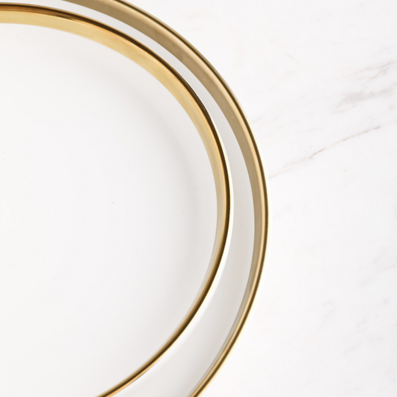 VERA White Plates - Serving plate, snack plate, dessert plate | Plates for dining & home decor