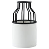 White Black Vase - Flower vase for home decor, office and gifting | Home decoration items