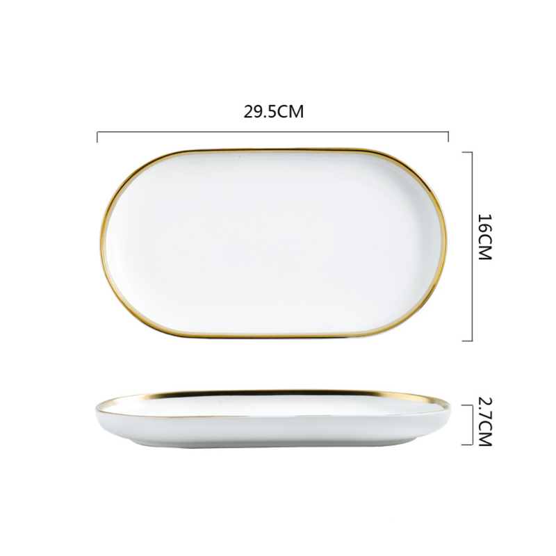 VERA White Plates - Serving plate, snack plate, dessert plate | Plates for dining & home decor