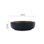 VERA Black Bowl - Bowl, ceramic bowl, serving bowls, noodle bowl, salad bowls, bowl for snacks, large serving bowl | Bowls for dining table & home decor