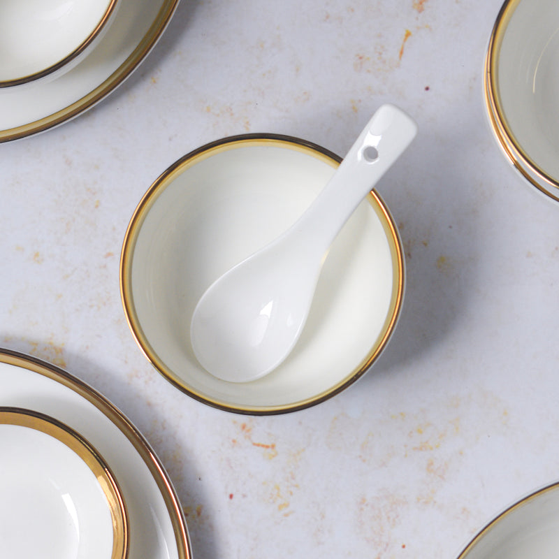 Vera White Dinnerware Set