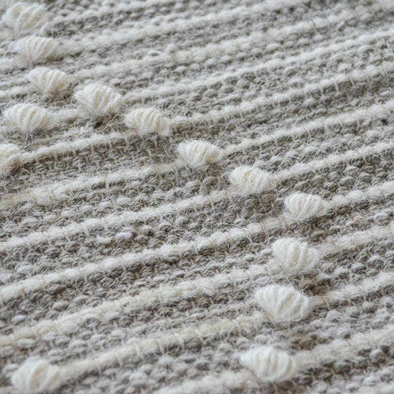 BOHO Vincent Hand Woven Rug - Grey & White