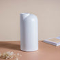 Flugen White Ceramic Vase - Flower vase for home decor, office and gifting | Home decoration items