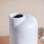 Flugen White Ceramic Vase - Flower vase for home decor, office and gifting | Home decoration items