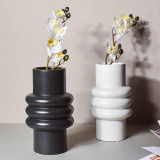 Tall Fluted Vase