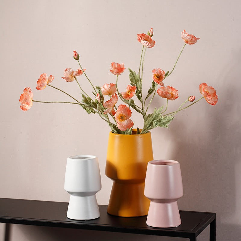 Monotone Vase - Flower vase for home decor, office and gifting | Home decoration items