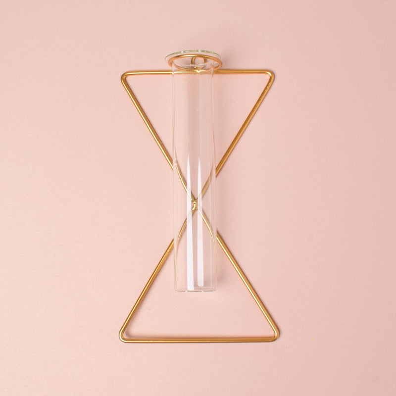 Triangular Wall Tube Vase - Flower vase for wall decoration/wall design | Living room decoration ideas