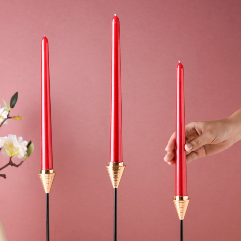 Smooth Taper Candle Set of 4 - Candle | Home decor
