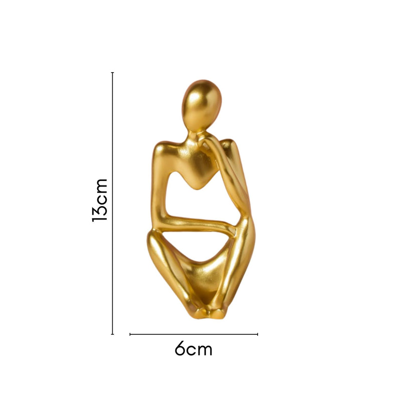 Gold Sitting Showpiece Thinking - Showpiece | Home decor item | Room decoration item
