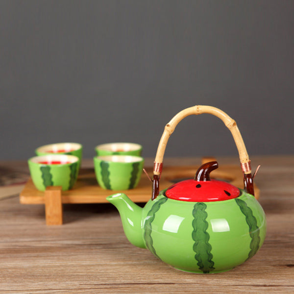 Watermelon Teaset Fiesta - Tea cup set, tea set, teapot set | Tea set for Dining Table & Home Decor