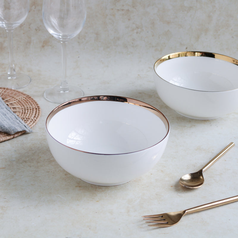 White Bowl - Bowl, ceramic bowl, serving bowls, noodle bowl, salad bowls, bowl for snacks, large serving bowl | Bowls for dining table & home decor