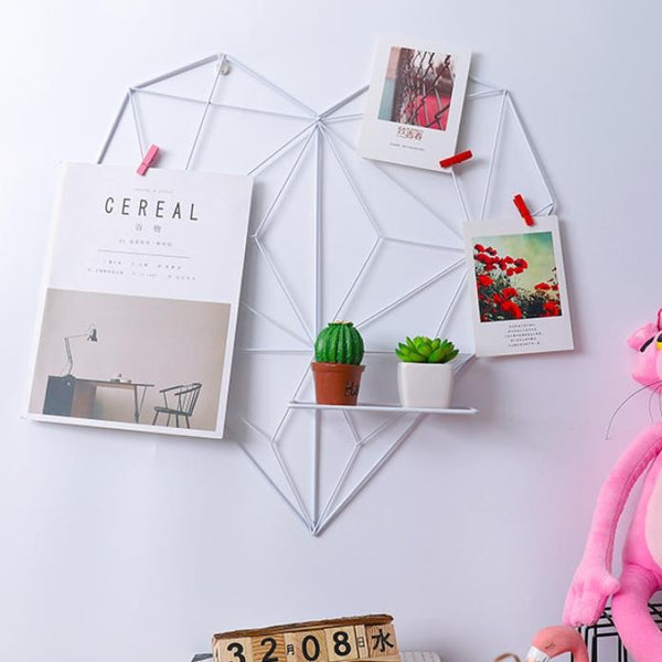 Heart Wall Rack - Wall shelf and floating shelf | Shop wall decoration & home decoration items