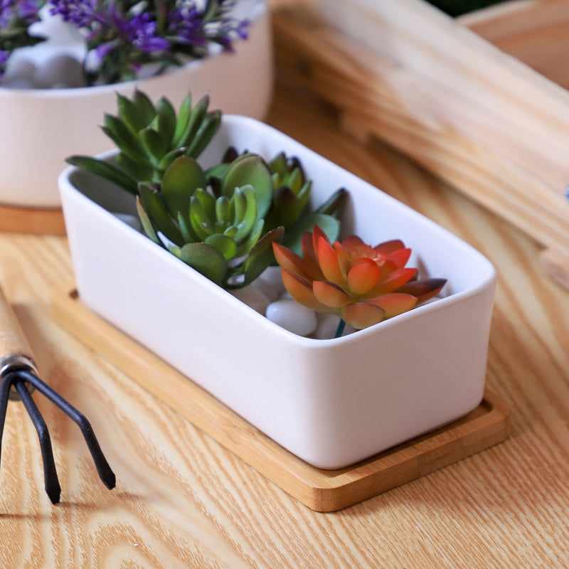 White Plant Pot - Indoor planters and flower pots | Home decor items
