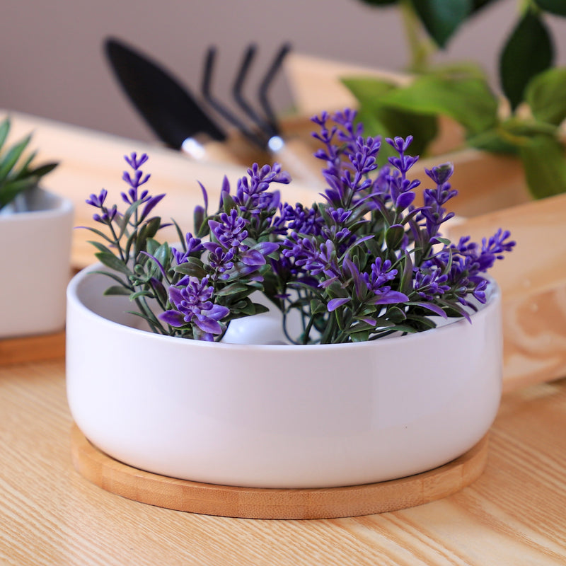 White Plant Pot - Indoor planters and flower pots | Home decor items