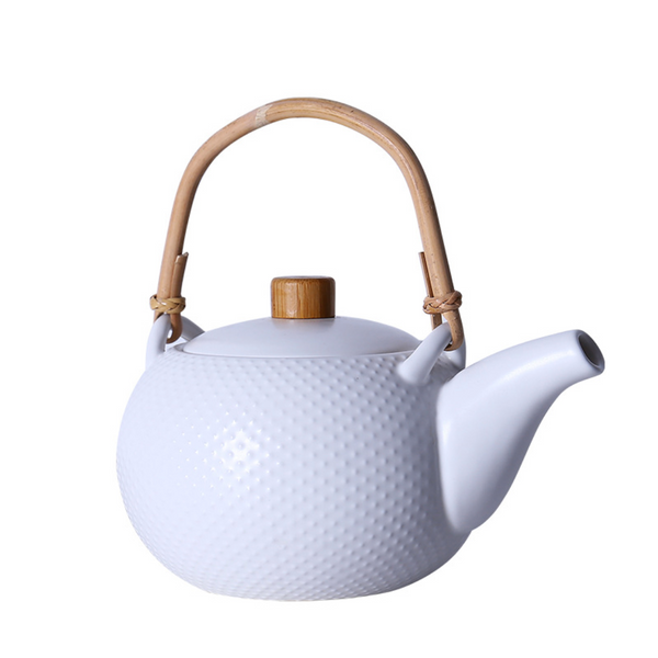 White Texture Tea set - Tea cup set, tea set, teapot set | Tea set for Dining Table & Home Decor