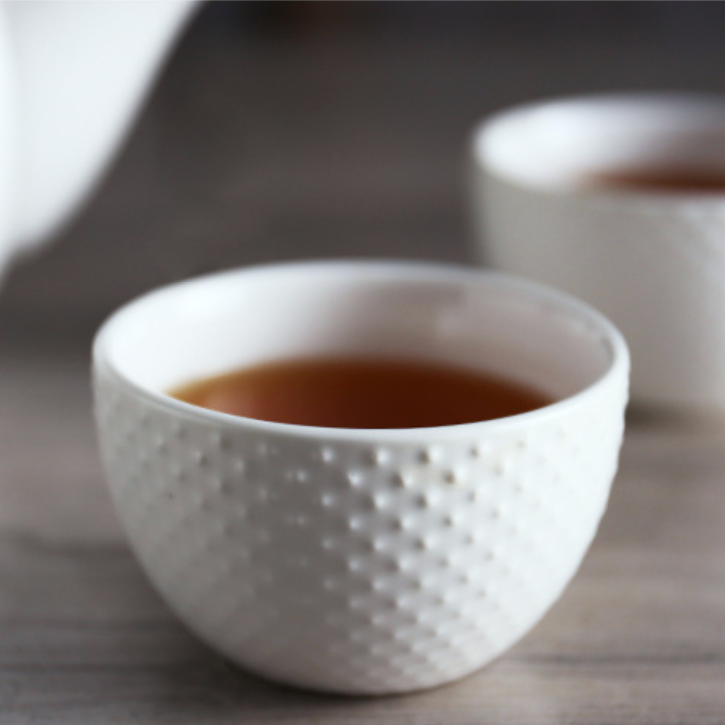 White Texture Tea set - Tea cup set, tea set, teapot set | Tea set for Dining Table & Home Decor